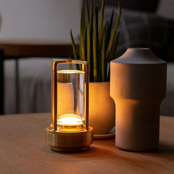 Ambient Lantern™ Cordless Crystal Table Lamp - Mantar Lamps