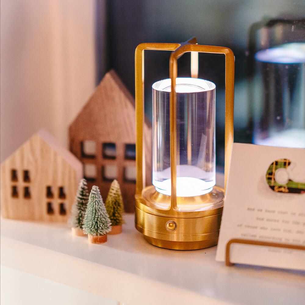 Lámpara de mesa de cristal inalámbrica Ambient Lantern™