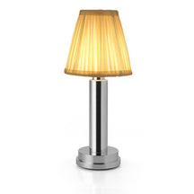 Silver - Doku Fabric LED Cordless Rechargeable Atmosphere Table Lamp